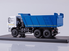 KAMAZ-6522 6x6 tipper restyling white-blue 1:43 Start Scale Models (SSM)