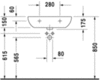 Duravit D-Code 23116000702 Раковина медицинская