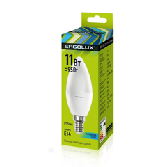 Лампа светодиодная Ergolux LED-C35-11W-E14-4K,Свеч