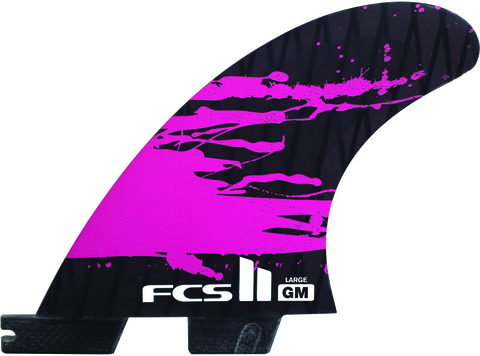 Плавники FCS II GM PC Carbon Fluro Orange Large Tri Retail Fins, компл. из трех, L