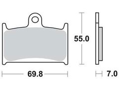Тормозные колодки Lucas TRW MCB690SV для Suzuki (FDB557ST)