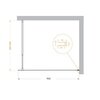 BelBagno Kraft KRAFT-L-1-110-C-NERO Душевая перегородка, цвет: чёрный