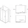 Abber Schwarzer Diamant AG30130B-S100B-S100B Душевой уголок, цвет: чёрный