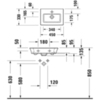 Duravit White Tulip 7374500411 Раковина 450х300 мм, без перелива, с 1 отв. под смеситель, с WonderGliss, цвет: белый