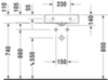 Duravit DuraSquare 732450041 Умывальник для рук