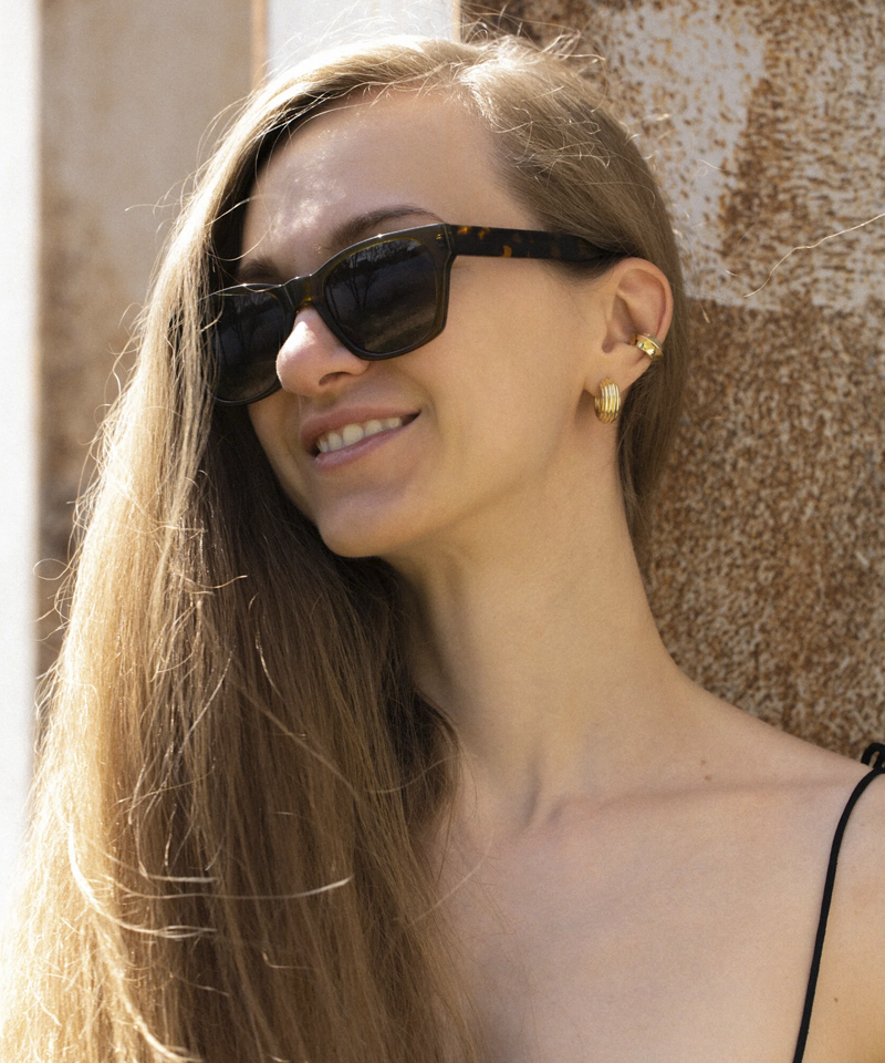 Серьги RIPPLE HOOPS gold