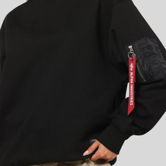 Свитшот Alpha Industries Utility Pocket Crewneck Black (Черный)