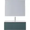 BelBagno UNO-1000-1C-SO-AO База под раковину подвесная с фрезерованными ручками по всей длине фасада с одним выкатн. ящ., Голубой Матовый, 1000х455x350