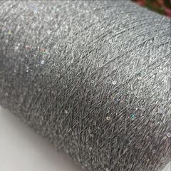 Sequin Lurex люрекс с пайеткой 3000м/100гр 006 Серый, пайетка галографическая