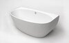 BelBagno BB83-1500-W0 Пристенная акриловая ванна в комплекте со сливом (донным клапаном), цвет: белый