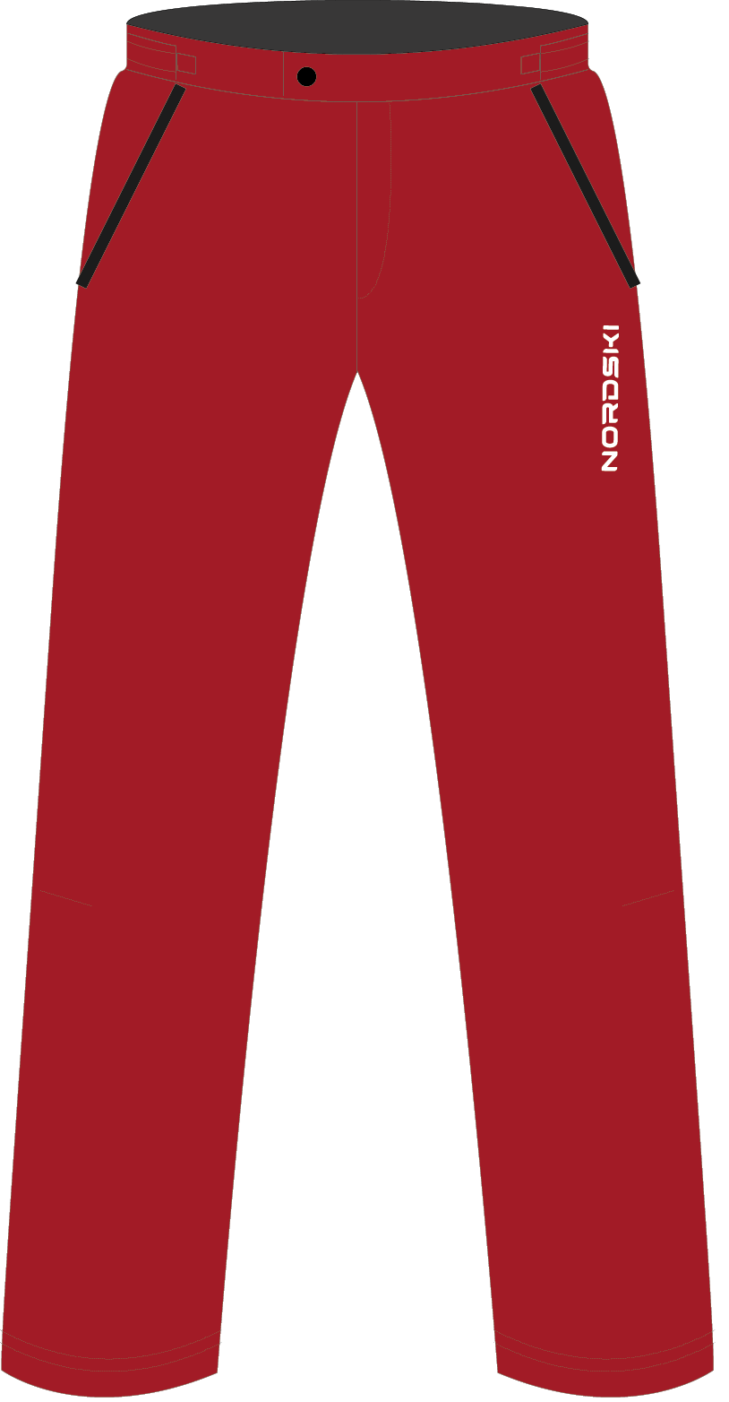 Nordski Light утепленные ветрозащитные брюки женские красные - 7