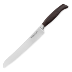 Нож кухонный для хлеба 22 см BERGER CUTLERY Ergo Line Smoked Oak арт. BC110222