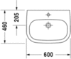 Duravit D-Code 23116000002 Раковина медицинская
