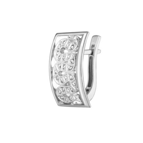 SYMPTOM Серьга Змея с фианитами