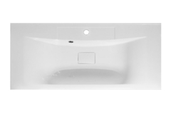 BelBagno BB1100/450-LV-MR-PR Раковина из искусственного мрамора, 120x45, цвет: белый фото