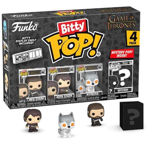 Funko Bitty POP! Game of Thrones Ned Stark+Arya Stark+Nymeria+Mystery (1 of 4)