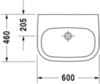 Duravit D-Code 23116000002 Раковина медицинская