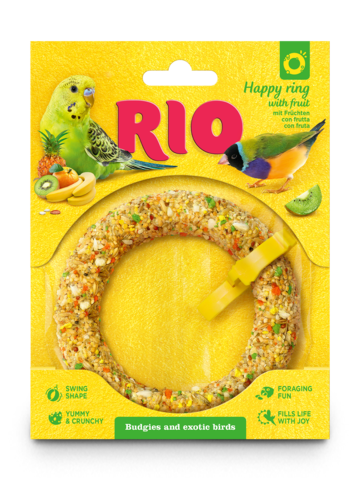 Rio лакомство - игрушка веселое колечко для волнистых попугаев 80 гр