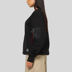 Свитшот Alpha Industries Utility Pocket Crewneck Black (Черный)