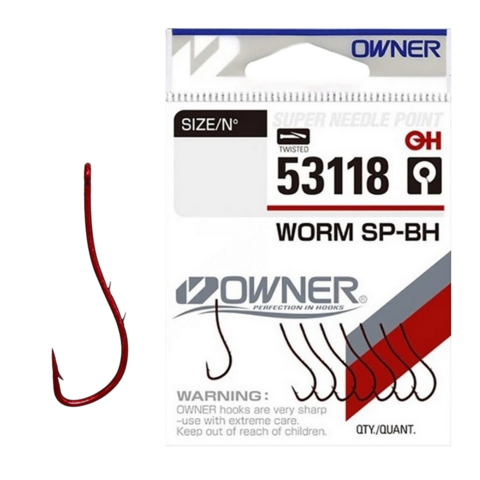 53118 № 8 Крючки OWNER WORM SP-BH продажа / от 5 уп.
