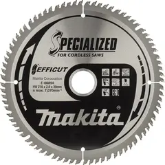 Пильный диск для дерева EFFICUT 216x30x1.5x80T Makita E-08894