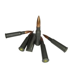 Учебный патрон, калибр 7,62х54 мм к ПК, ПКМ, СВД, СВУ, Мосина, на планке 5 штук