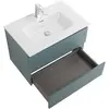 BelBagno KRAFT 39-700/390-2C-SO-AO База под раковину подвесная с фрезерованными ручками по всей длине фасада с 2 выкатн. ящ., Голубой Мат.,700x395x500