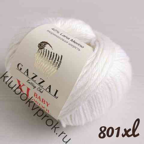 GAZZAL BABY WOOL XL 801, Белый