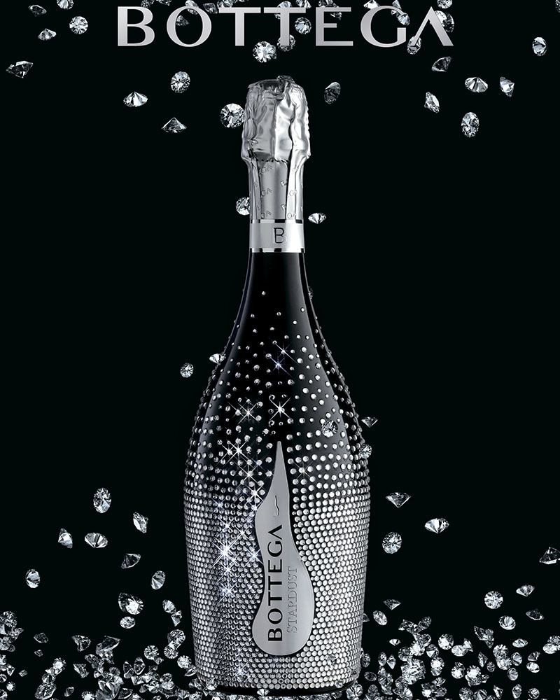 Вино Bottega Белое Игристое Сухое, Стардаст Просекко Драй 11%, 0,75 л, Италия