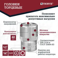 Thorvik TS127 Набор инструмента универсальный 1/4