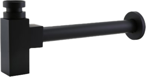 BelBagno BB-SMQ2-NERO Сифон для раковины, цвет: чёрный