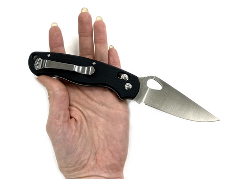Нож Ganzo G729 черный , G729-BK (Spyderco)