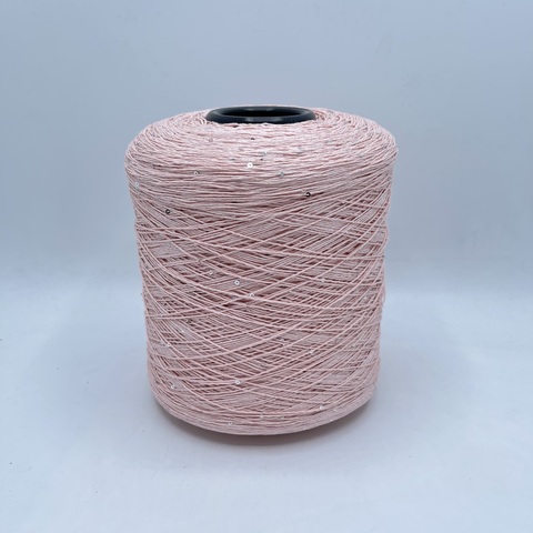 Luxury Selection by Ri.Go (пр.Италия), art-Candito, 300м/100гр, 53%Хлопок, 30%Вискоза 14%Шелк 3%Полиэстер(пайетка) цвет-Розовый,арт.23884