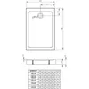 Radaway SDRFP1070-05-64S Doros F Compact 100x70 Stone Anthracite stone anthracite