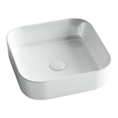 Ceramica Nova Element CN6012 Умывальник чаша накладная квадратная, 38.5x38.5, цвет: белый фото
