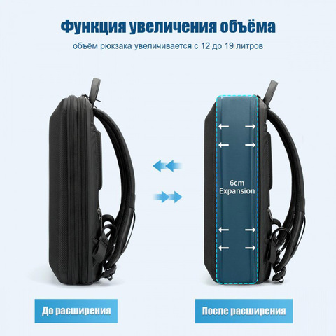 Картинка рюкзак городской Tigernu T-B9152 черный - 4