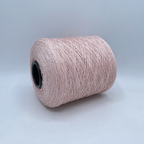 Luxury Selection by Ri.Go (пр.Италия), art-Candito, 300м/100гр, 53%Хлопок, 30%Вискоза 14%Шелк 3%Полиэстер(пайетка) цвет-Розовый,арт.23884