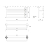 Decor Walther Basic 0531860 Полотенцедержатель, цвет: чёрный
