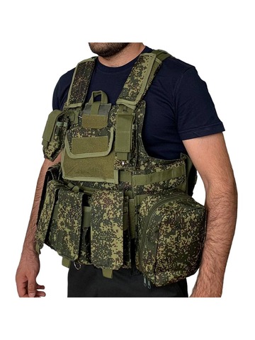 Жилет разгрузочный армейский (зеленая цифра)