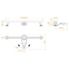RGW 76215260-06 Душевой трап RGW SDR-52Gb-60 двухлинейный щелевой 600 Золото браш ? 50 мм сифон + ножки, под плитку
