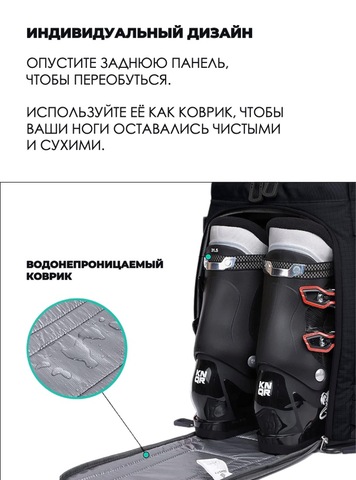 Картинка рюкзак для ботинок Nevo Rhino 9066-SY Black - 5