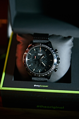 P67 Officer Chrono Pro Black, текстиль №110