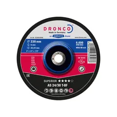 Шлифовальный диск по метaллу AS24/30 T 180x6x22,2 Dronco 3186520