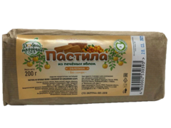 Пастила без сахара из печёных яблок с облепихой 200 г