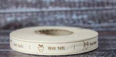 Нашивка Hand Made тканая клеевая 1,5х5