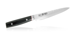 Фото Кухонный нож для тонкой нарезки, Saiun Damascus, Kanetsugu, 9009, сталь VG-10, в картонной коробке, 210 мм