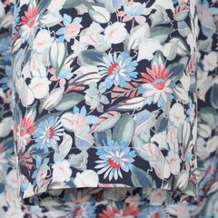 Рубашка Venti Modern Fit 623869400-100 цветочный принт короткий рукав