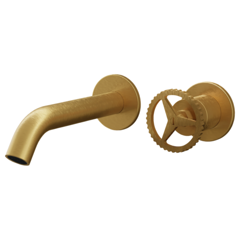 Remer Chrono CH15PWBBG Смеситель для раковины, цвет: золото