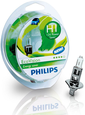 Галогенные лампы Philips H1 Eco Vision +10% (2шт.) Галогенные лампы Philips H1 Eco Vision +10% (2шт.)