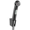 Hansgrohe 32128340 Комплект гигиенического душа с держателем и шлангом 160 см (чёрный хром шлифованный)